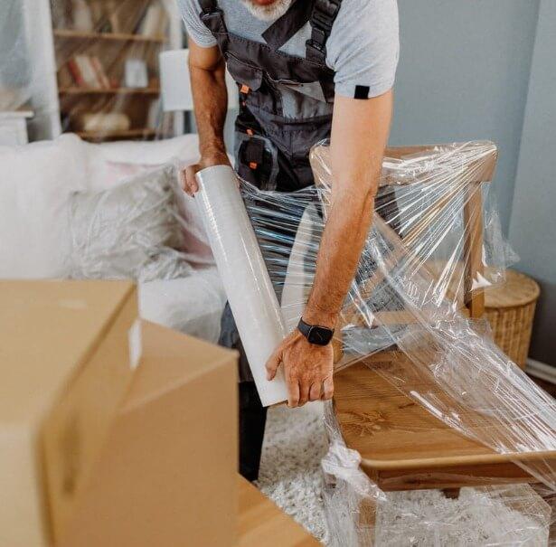 short-term packing and storage solutions can include portable storage containers or warehouse storage units